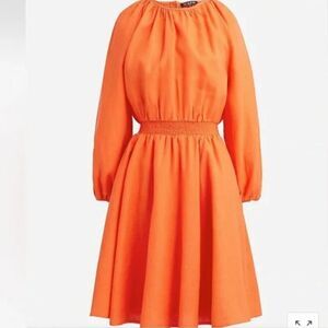 J.Crew Palermo Smocked-Waist Linen Mini Dress | NWT - Size M